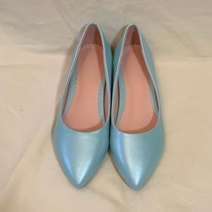 Robin's Eggs Blue Pointed Toe Flats FINAL PRICE